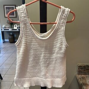 Madewell crochet sweater tank SZ S 🤍